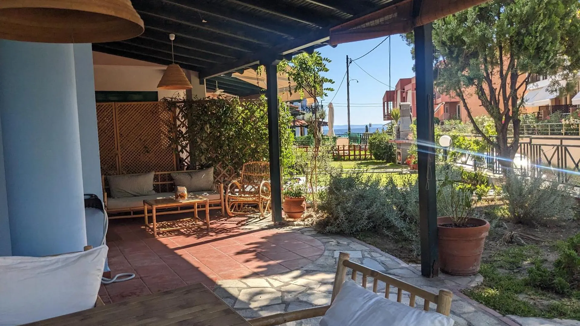 Casa de Férias Nikiti Blue House 30M From The Beach With Sea View